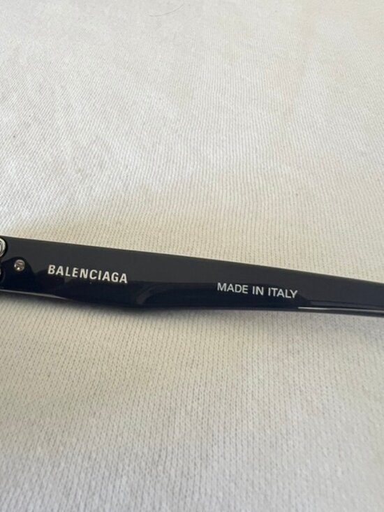 BALENCIAGA Sunglasses Navy Blue/ Silver Womenswear BB0133S 004 main image 4
